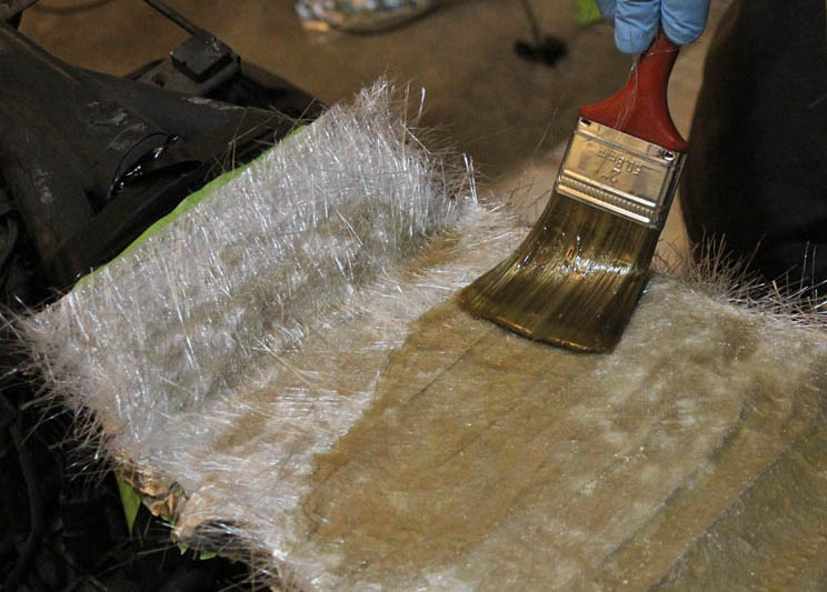 Aplicação Fibra de Vidro com Resina